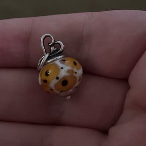 James Avery Leopard Art Glass Charm